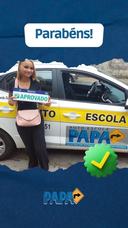 Aluno aprovado no exame do Detran pela Auto Escola PAPA (8)
