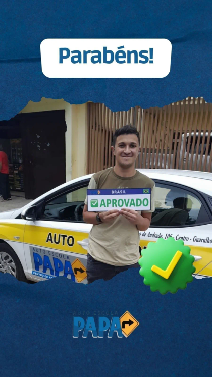 Aluno aprovado no exame do Detran pela Auto Escola PAPA (18)